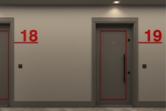 Casamia Konutları - 1. Kat Koridor - 300DPI Render - 2